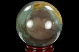 Polished Polychrome Jasper Sphere - Madagascar #126505-1